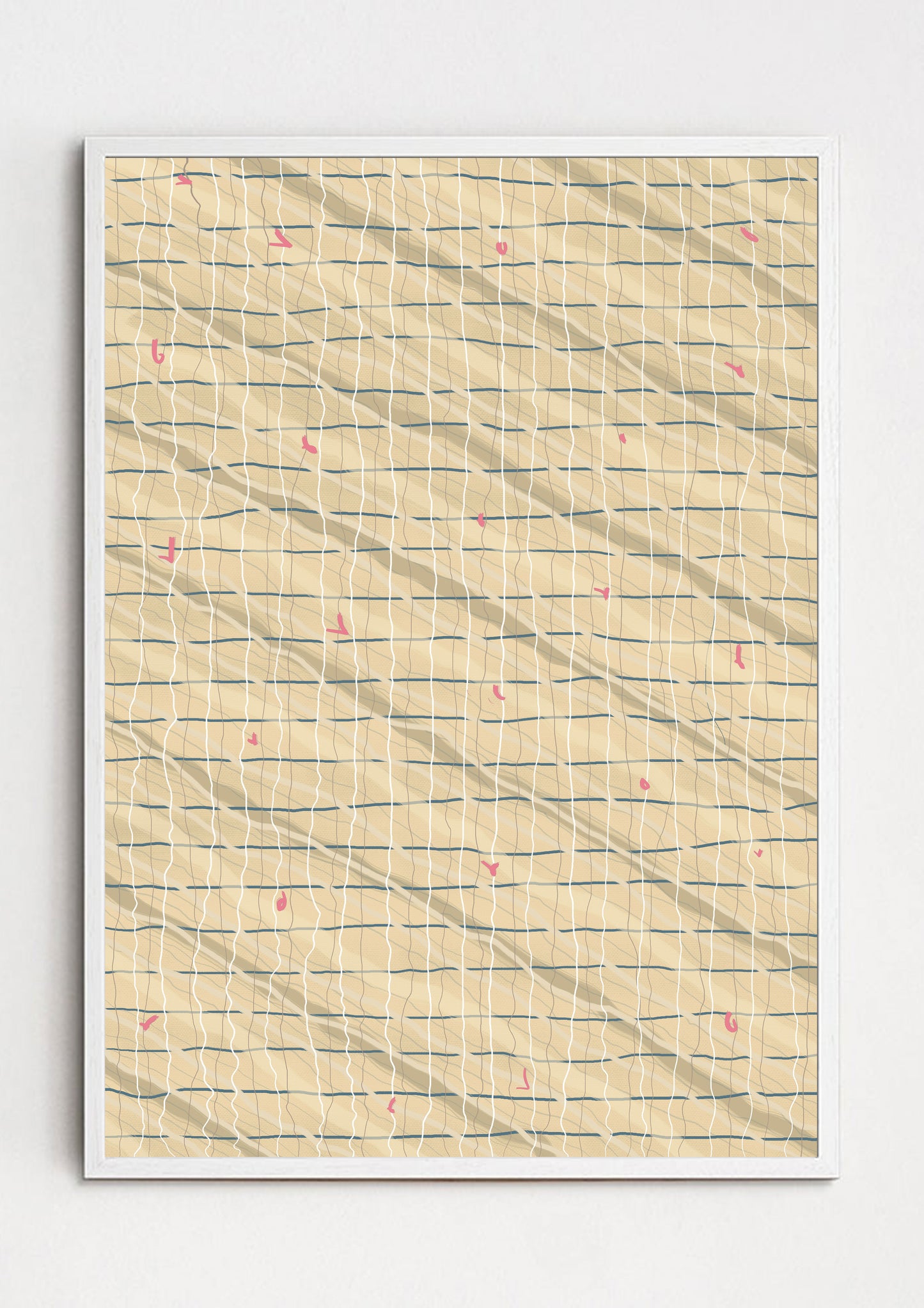 Checkrows (2026) original art print - Decopica art, by Daniel Copitch