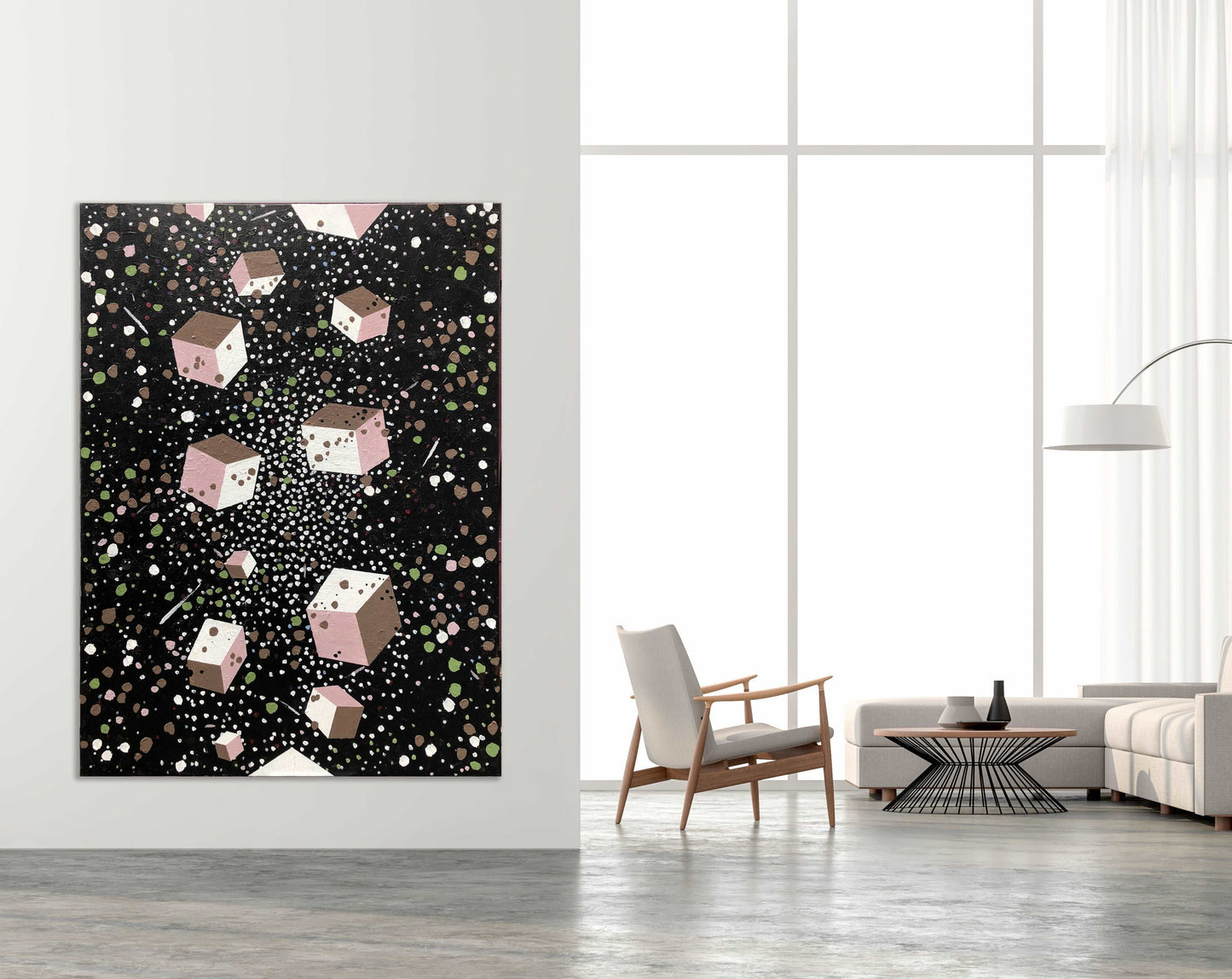 Magnetorotational Hypernova (2021) - 122 x 91cm, acrylic on canvas - Decopica