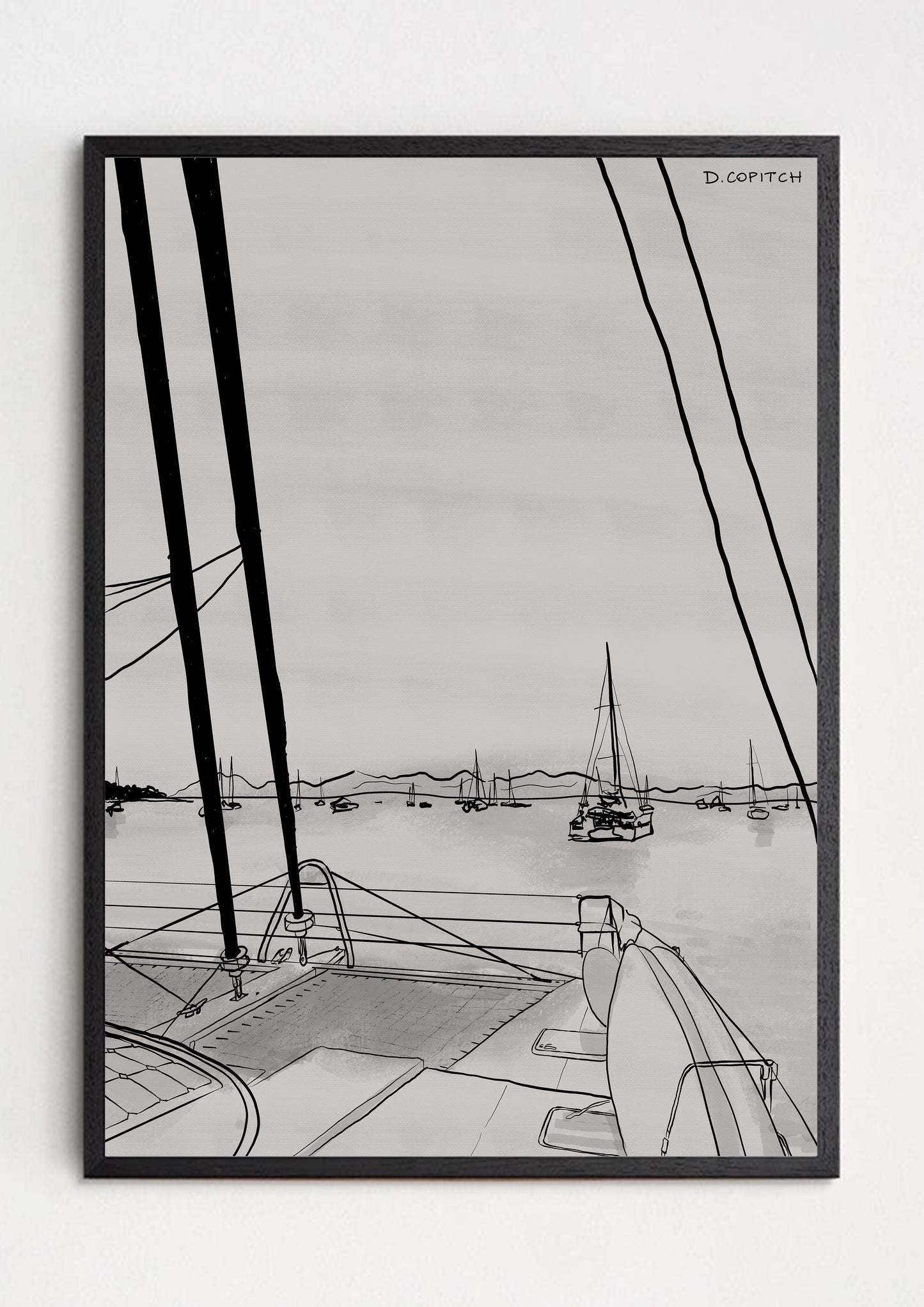 Yacht Observation 01 (2026) original art print