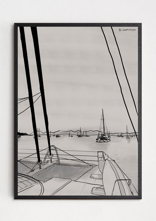 Yacht Observation 01 (2026) original art print