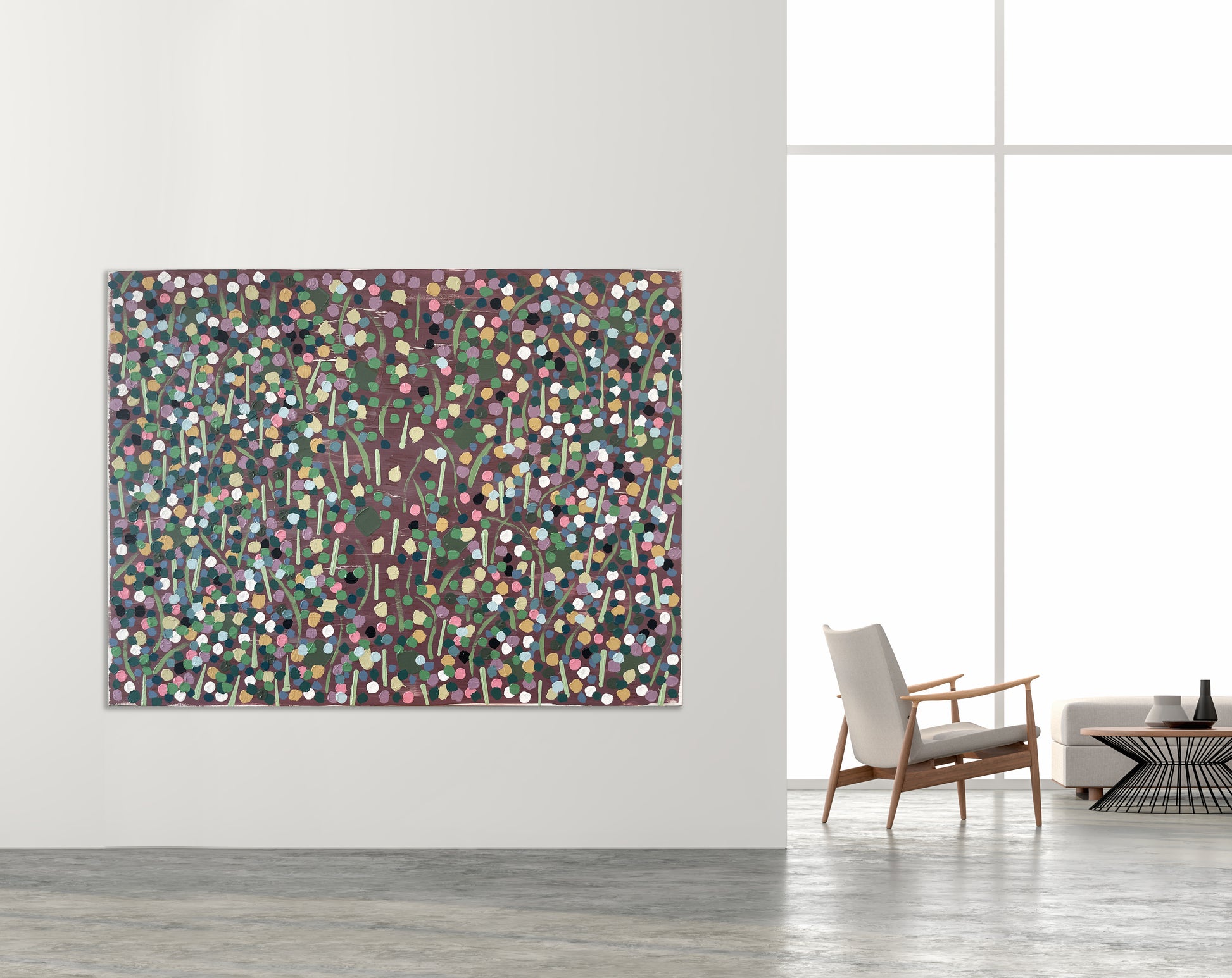 Field of View 1 (2025) - 122 x 91cm, acrylic on canvas - Decopica art, by Daniel Copitch