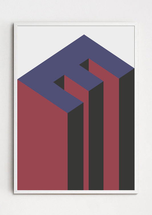 E-ometry (2014) original art print - Decopica
