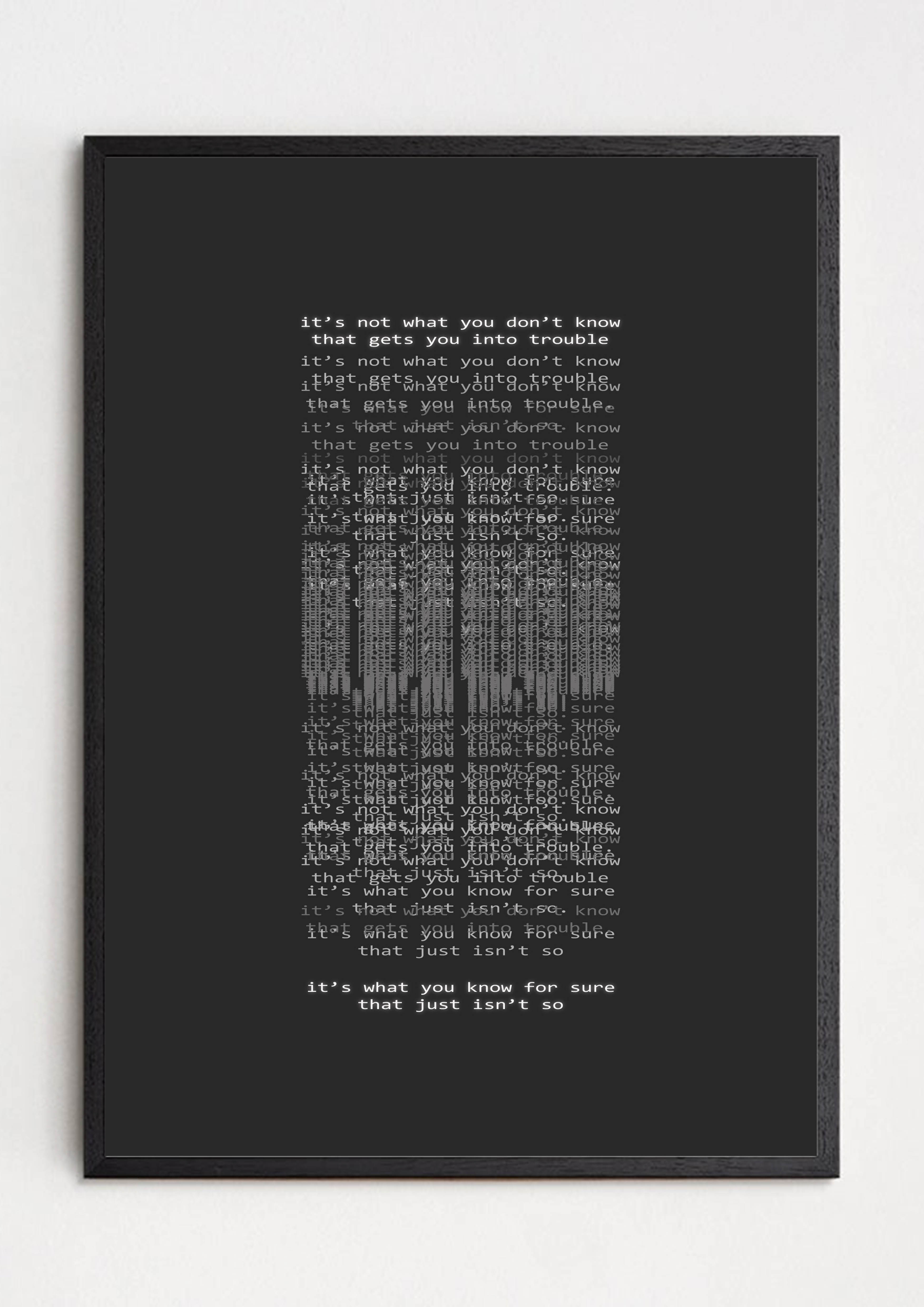 TruthTone (2021) original art print - Decopica