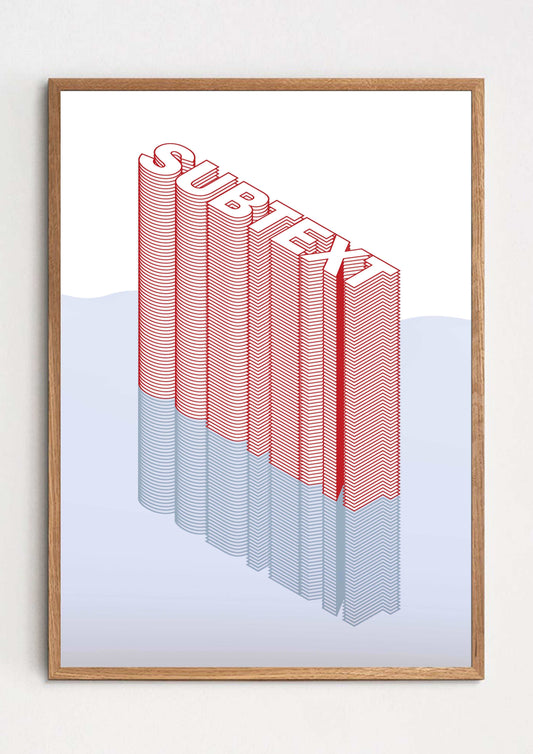 SUBTEXT (2019) original art print - Decopica