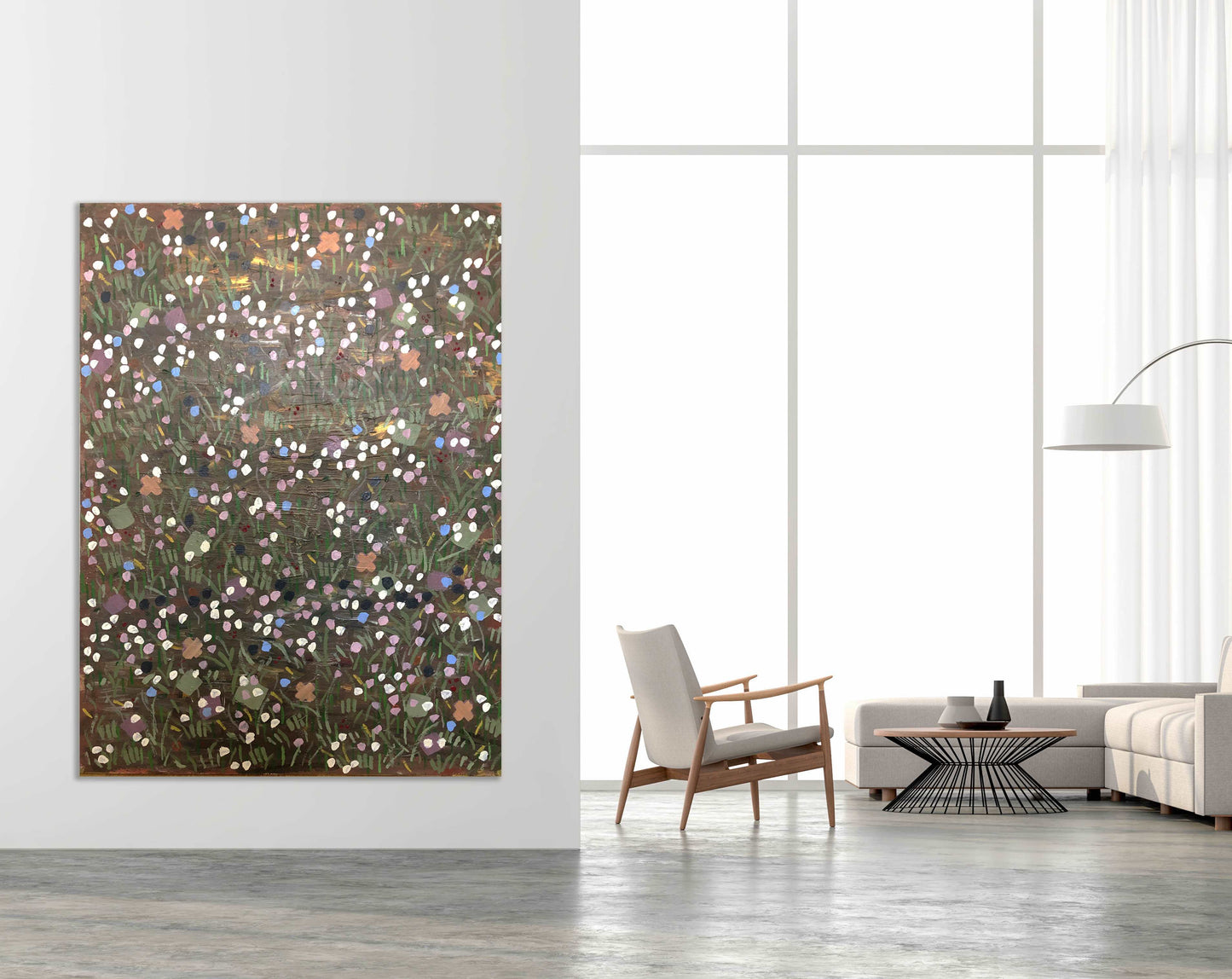 Composition 100B (2021) - 122 x 91cm, acrylic on canvas - Decopica